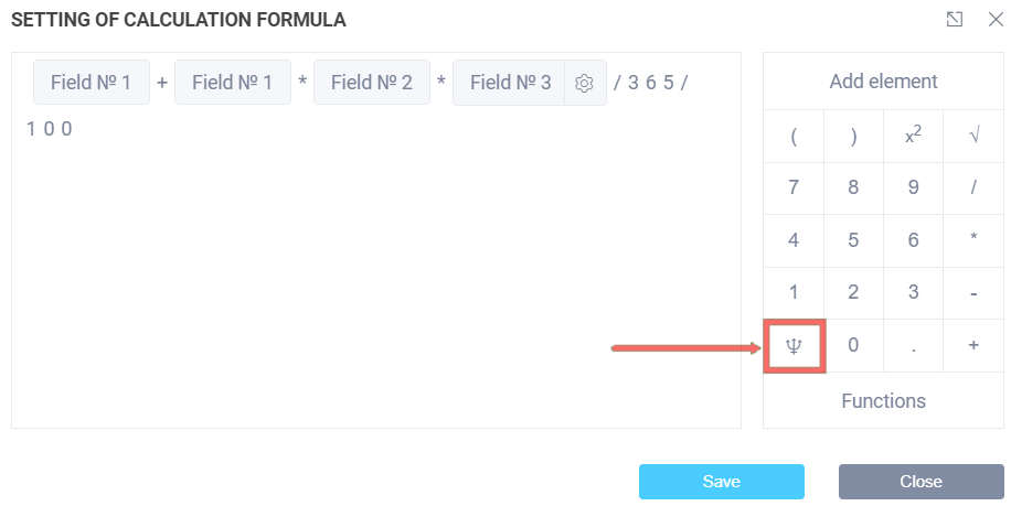 Adding a condition to the calculation formula