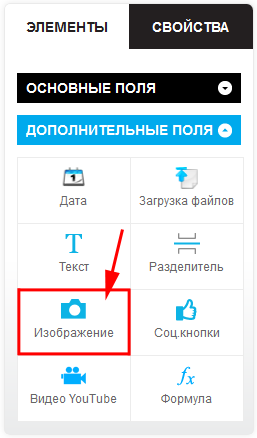 Элементы формы - изображение