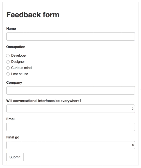 Conversational Form